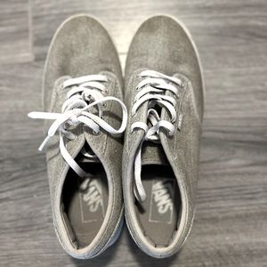 VANS size 8 gray sparkle